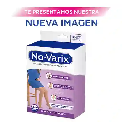 No-Varix Pantimedia Materna Transparente 15-20 mm/hg Beige M