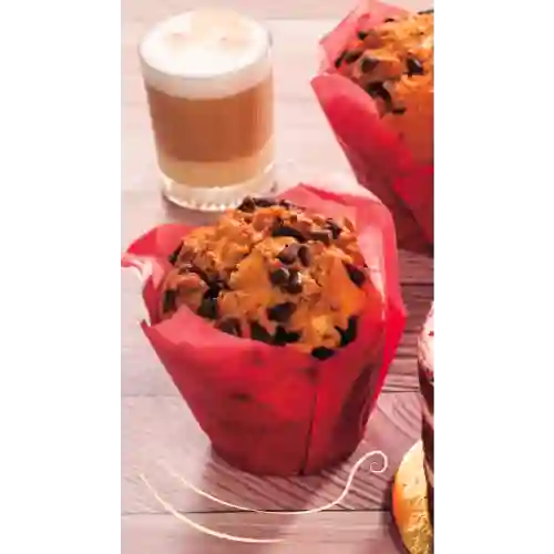 Muffie de Chocolate y Agraz + Americano