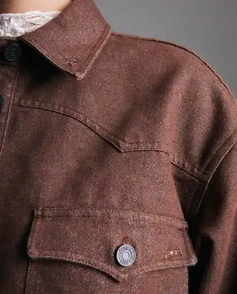 Chaqueta Mujer Café Talla L 629G013_CAF180928 Americanino