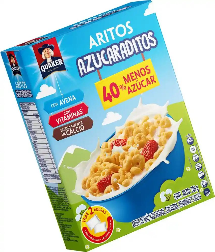 Quaker Cereal Aritos Azucarados