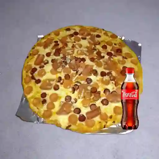 Combo Pizza de Carnes Personal +Cocacola Orig 400ml