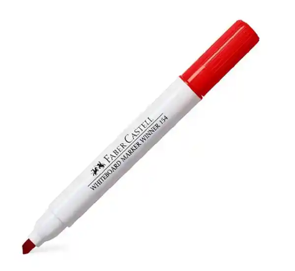 Faber Castell Marcador Borrable Para Tablero Color Rojo