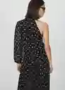 Blusa Adela Negro Talla L Mujer Mango
