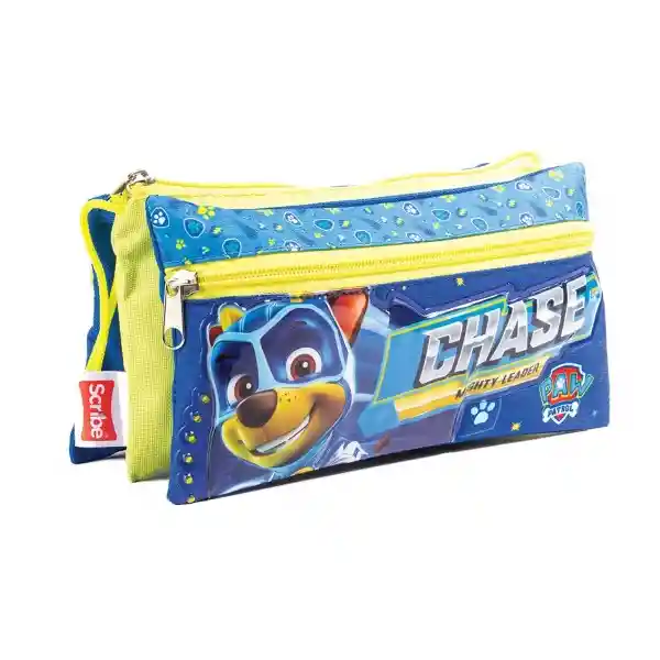 Scribe Cartuchera 3 Bolsillos Paw Patrol