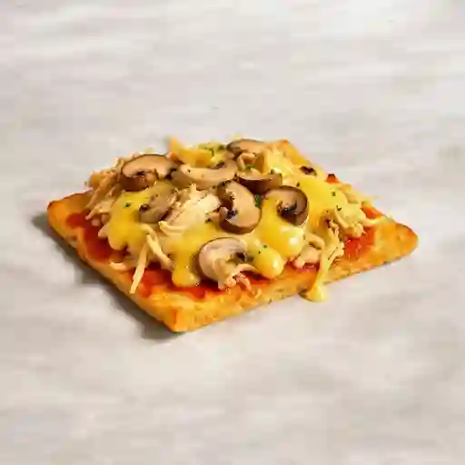 Porción Pizza Pollo Champiñón