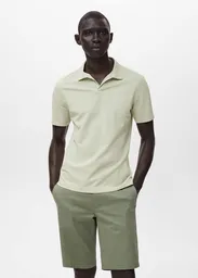Camiseta Polo Taga Menta Talla M Hombre Mango