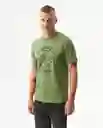 Camiseta Compass Graphic Verde Loden Oscuro Talla L Chevignon