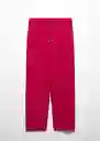 Pantalón Mogambo-w Fucsia Talla M Mujer Mango