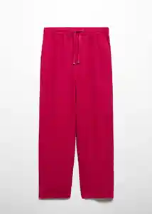 Pantalón Mogambo-w Fucsia Talla M Mujer Mango