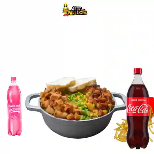 Combo Arroz Paisa 2 Pers +Papas 1l +Cocacola Orig 1.5L