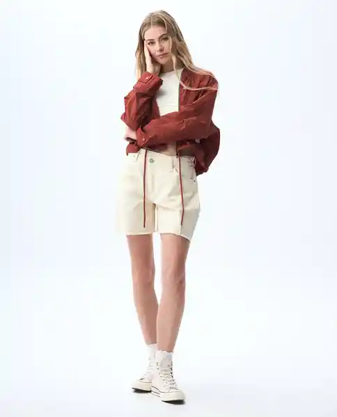 Short Mujer Crudo Talla 10 651G000_CRU110606 Americanino
