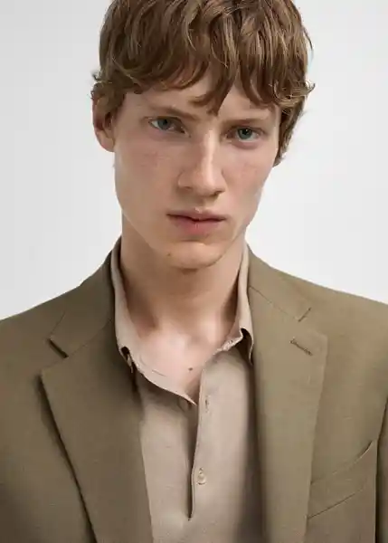 Blazer Americana Milan Verde Talla 48 Hombre Mango