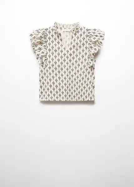 Blusa Helen Offwhite Talla 23 Niñas Mango