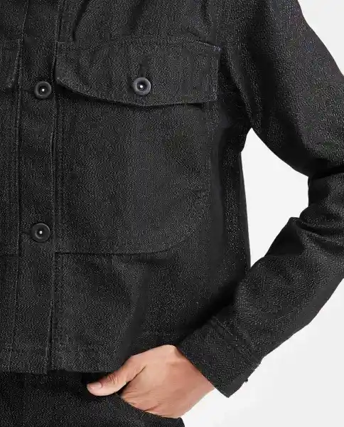 Chaqueta Straight Fit Negro Noche Ultraoscuro Talla S Chevignon