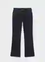 Pantalón Jean Dafne Tejano Negro Talla 46 Mujer Mango