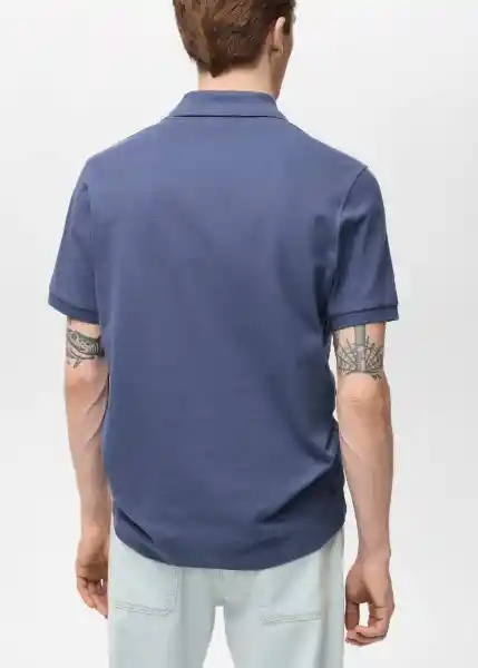 Camiseta Polo Rea Porcelana Talla M Hombre Mango