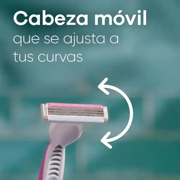 GILLETTE Venus Suave Cuchilla de Afeitar Mujer Depilación Coporal al Ras Máquina de Afeitar Mujer 2 Uds