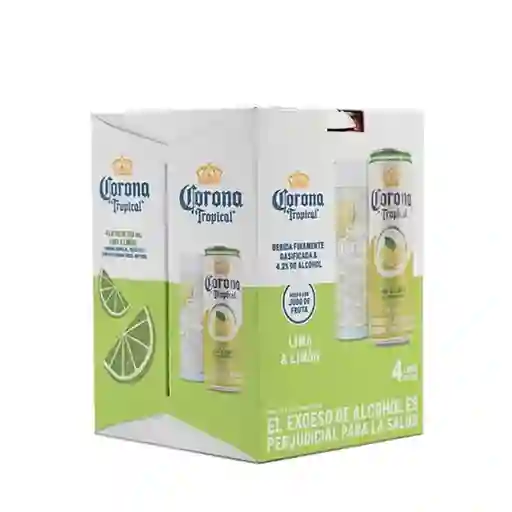 Corona Pack Bebida Aperitivo Tropical Lima Limón