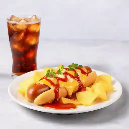 Perro Caliente Sencillo, Papa, Gaseosa