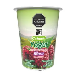 Yogur Entero Mora Colanta Vaso x 200 g