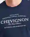 Camiseta Authentic Azul Dark Ultra Oscuro T. XL Chevignon