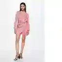 Vestido Stripy Rosa Talla S Mujer Mango