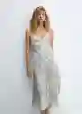 Vestido Adele-W Off White Talla S Mujer Mango