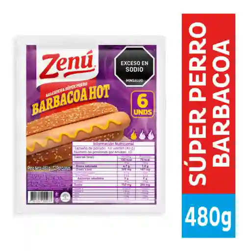 Zenu Salchicha Súper Perro Barbacoa Hot
