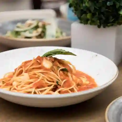 PASTA POMODORO Y MOZZARELLA