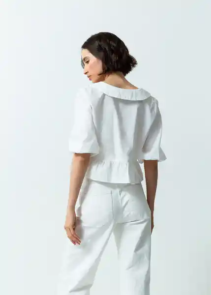 Camisa Mujer Crudo Puro Claro Talla M 411G333 Naf Naf