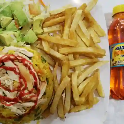 Combo Individual Arroz con Pollo + Gaseo