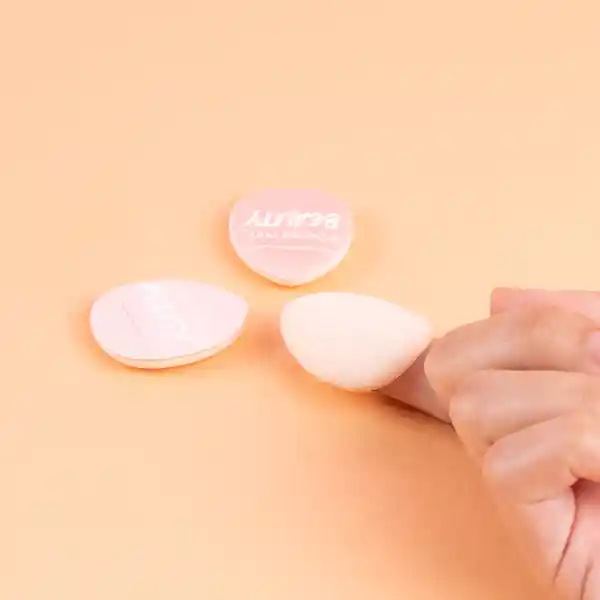 Esponja de Maquillaje Mini Peach Pink Miniso