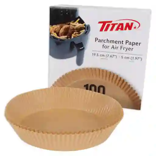 Titan Papel Antiadherente Para Freidora de Aire 19.5 cm / 7.6