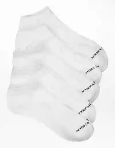 American Eagle Pack de Medias Tobilleras Blanco T One Size
