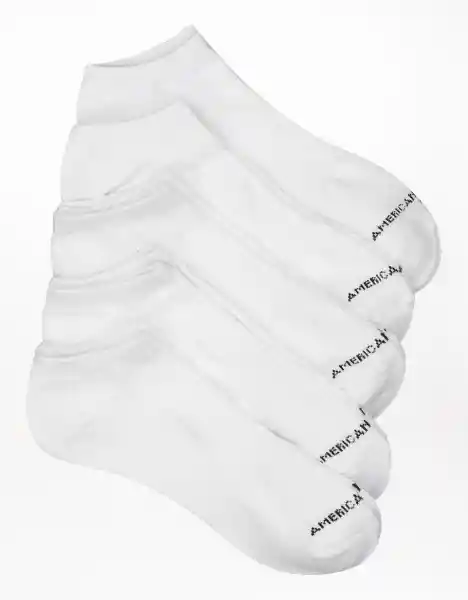 American Eagle Pack de Medias Tobilleras Blanco T One Size