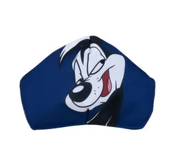 Pepe Ganga Tapabocas Looney Adultos Pepe le Pew