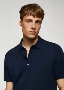 Camiseta Polo Arraona Navy Talla L Hombre Mango