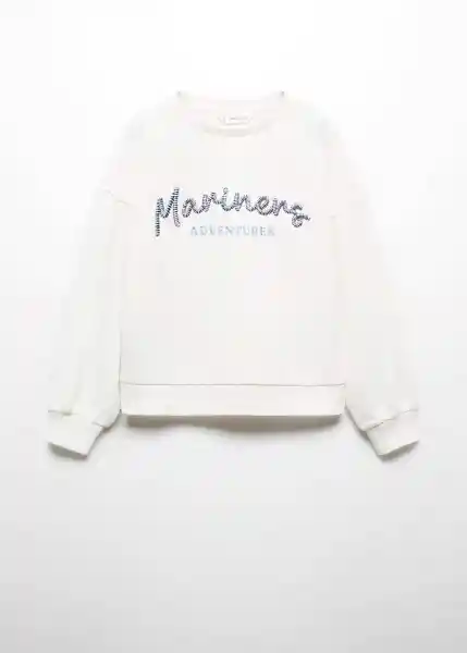 Sudadera Mariners Offwhite Talla 12 Niñas Mango