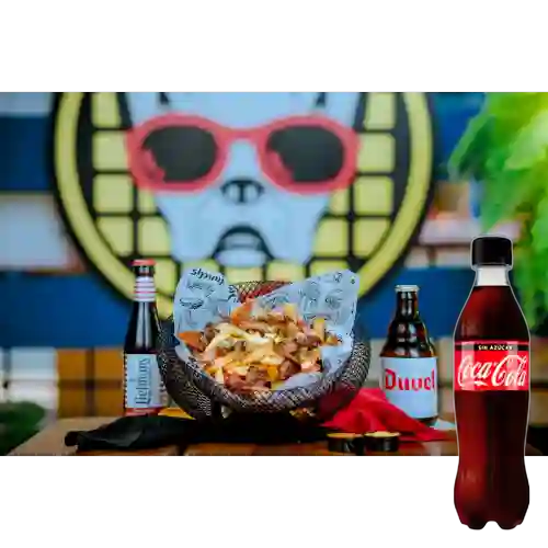 Combo Royal Papas Belga + Coca-Cola Sin Azúcar 350 ml