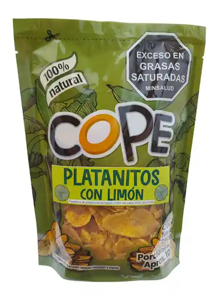 Cope Pasabocas Platanitos Limón