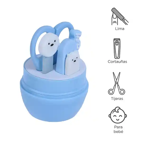 Set de Manicura Para Bebé Osos Escandalosos 5.0 Oso Polar Miniso