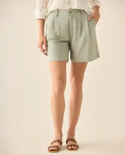 Bermuda Short Verde Hibernal Claro Talla 10 653G001 Esprit