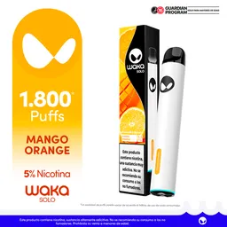 WAKA SOLO Vape Orange Mango-5% 1.800 puff