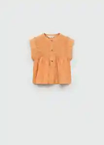 Blusa Garda Mandarina Talla 66 Niñas Mango