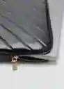Funda G Diagonal Negro Talla 99 Mujer Mango