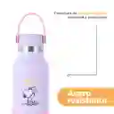 Termo de Con Asa y Funda Snoopy Colorful Morado 500 mL Miniso