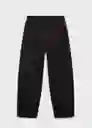 Pantalón Fog Negro Talla M Mujer Mango