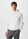 Sudadera Arlethw Blanco Talla M Hombre Mango