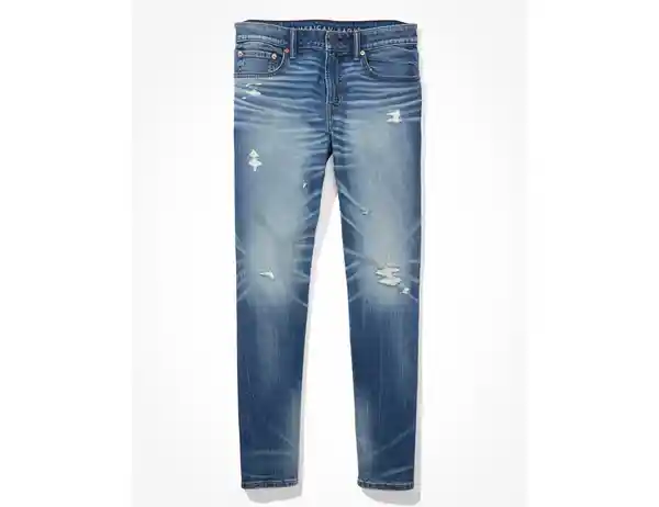 Jean Athletic Hombre Azul Oscuro Talla 33 x 30 American Eagle