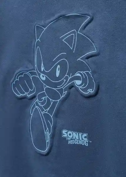 Sudadera Sonic Niños Azul Talla 10 Mango